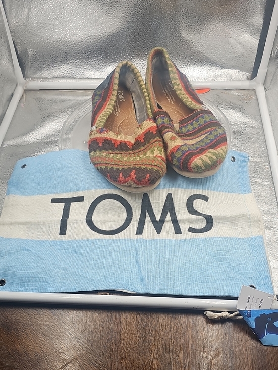 Toms Other - O Mult Colored Print Toms Slip On Sz W8.5 With Dustbag